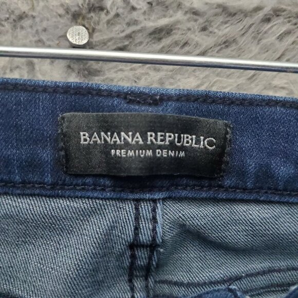 Banana Republic Jeans Womens 28 Blue Skinny Premium Denim Stretch Blend - Picture 2 of 12